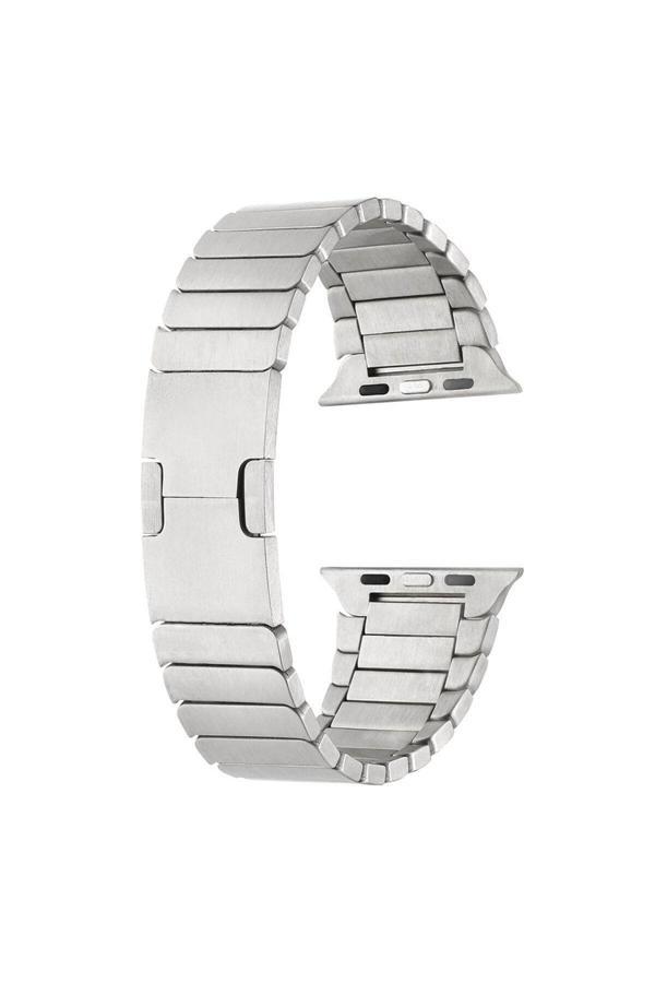 Zore Watch Ultra 49Mm Uyumlu Krd-82 Metal Ysf Kordon Gümüş - Image 1