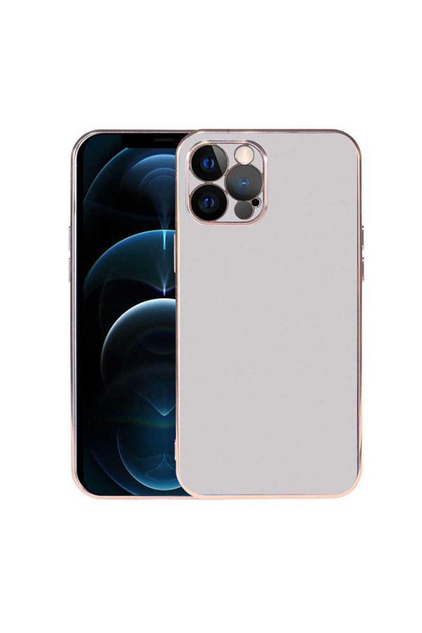 Zore İphone 12 Pro Uyumlu Viyana Kılıf-Gümüş - Image 1