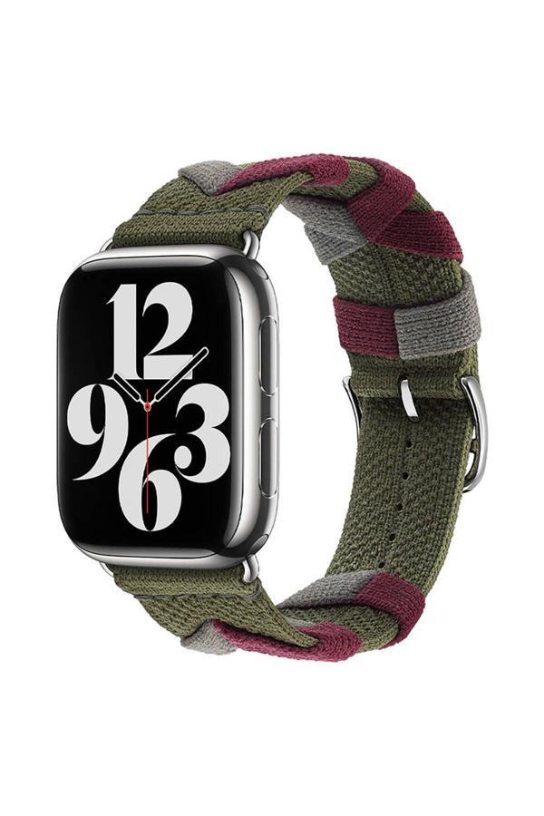 Fzd Global Watch 38Mm Uyumlu Fzd- Krd-97 Sarmal Örgü Tasarımlı Kordon-Haki - Image 1