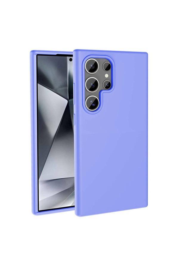 Zore Galaxy S24 Ultra Kılıf Magsafe Şarj Özellikli Sıvı Teknolojili Silinebilir Sert Kivi Kapak-Lila - Image 1