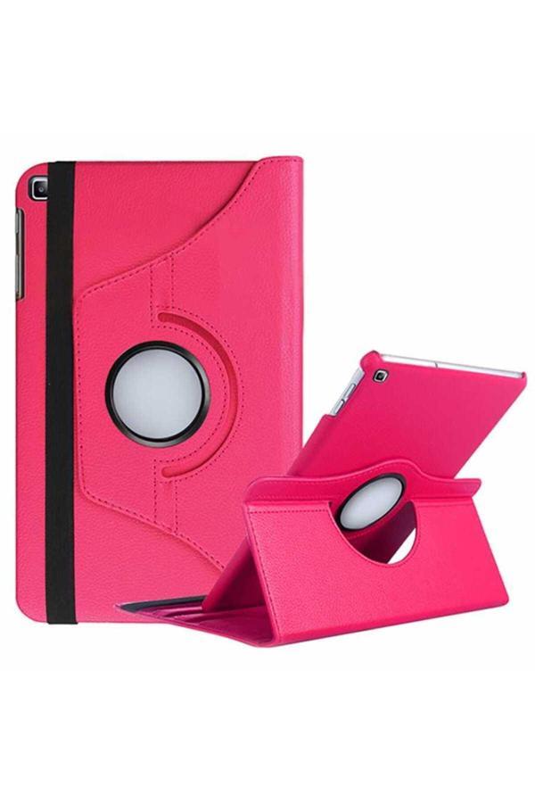 Kılıftech Galaxy Tab A7 Lite T225  Uyumlu Zore Dönebilen Standlı Kılıf-Pembe - Image 1