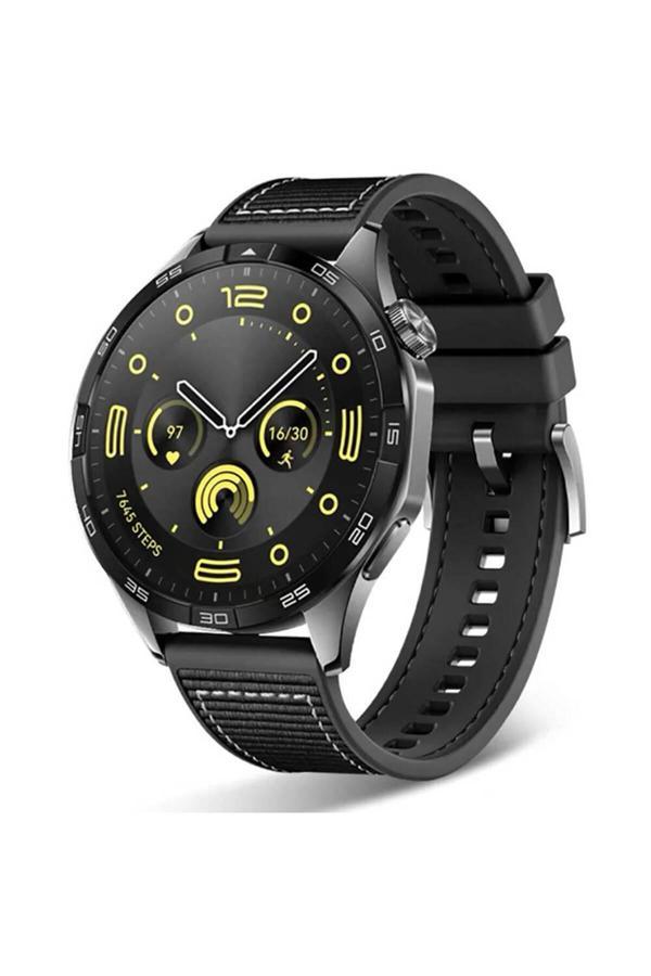 Gng Home Galaxy Watch 46Mm Uyumlu Clo- Krd-102 22Mm Silikon Kordon-Siyah - Image 1