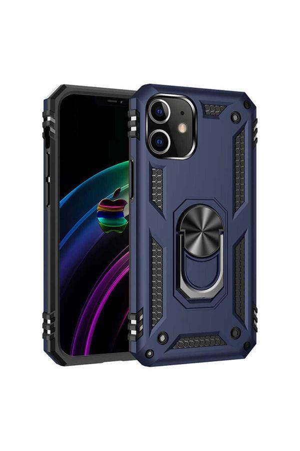 Kılıftech İphone 12 Uyumlu Zore Vega Kılıf-Mavi - Image 1
