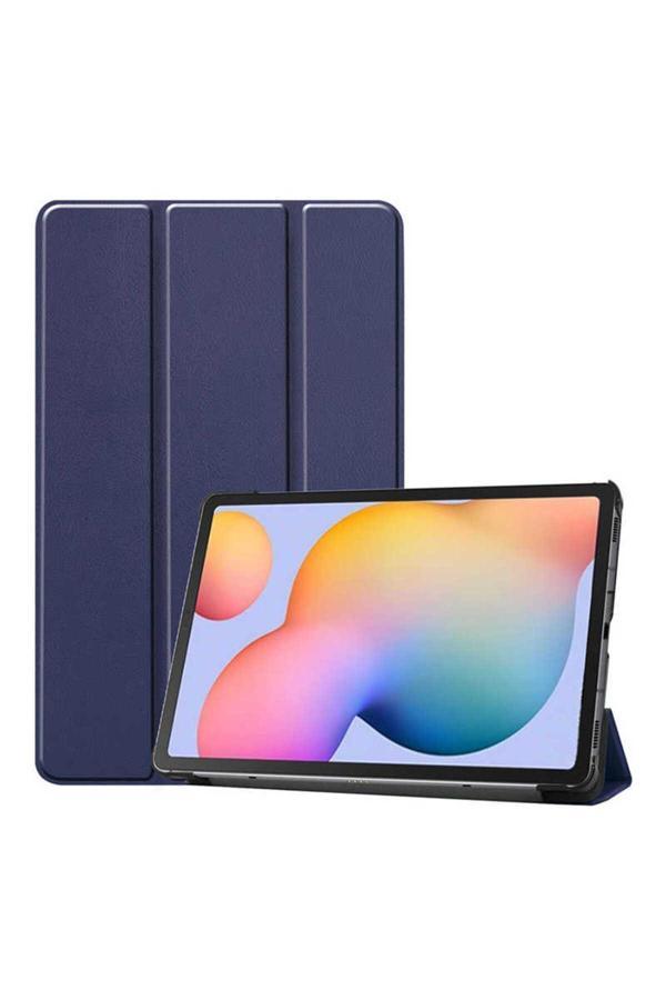 Yucca Tech Lenovo Tab P11 Pro 11.2" 2.Nesil  Zore Smart Cover Standlı 1-1 Kılıf-Lacivert - Image 1