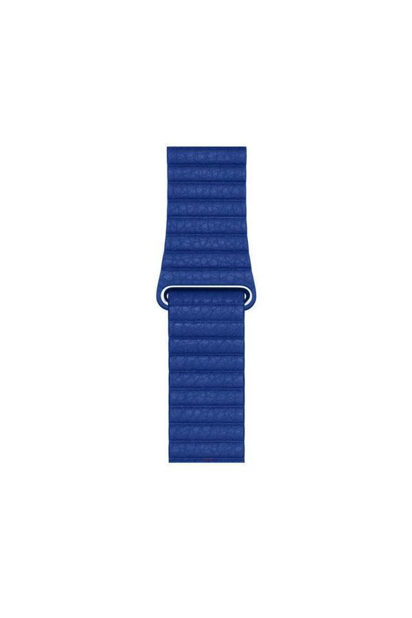Zore Watch 40Mm Uyumlu Krd-09 Deri Lop Pat Kordon Mavi - Image 1