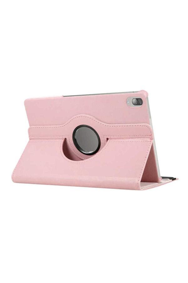 Kılıftech Lenovo Tab P11 Pro 11.2" 2.Nesil  Uyumlu Zore Dönebilen Standlı Kılıf-Pembe - Image 1