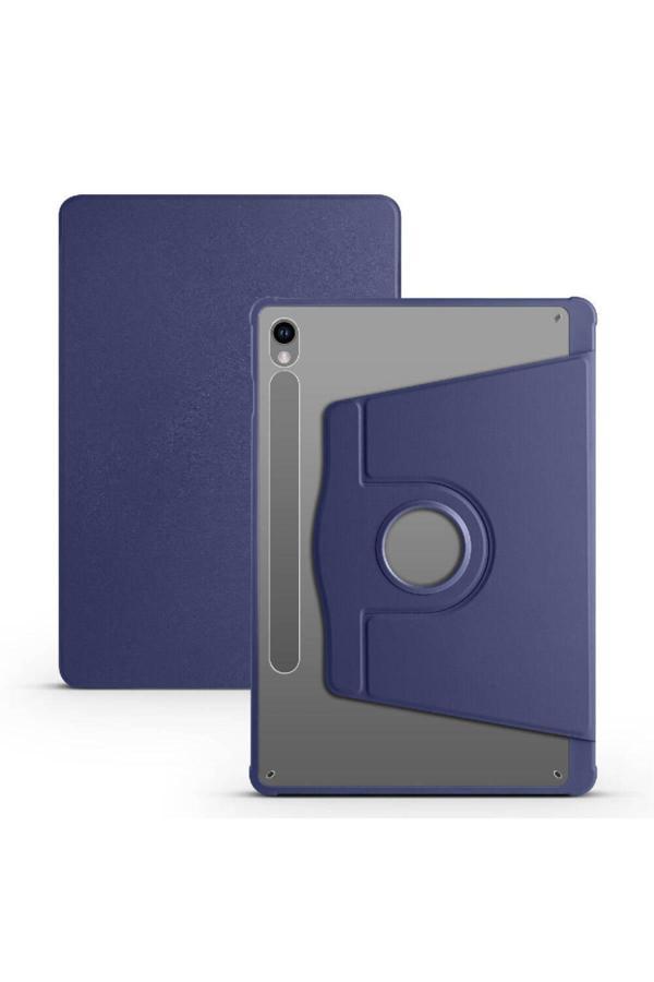 Zore Galaxy Tab S9 Kılıf Termik Kalem Bölmeli Dönebilen Standlı Kılıf-Lacivert - Image 1