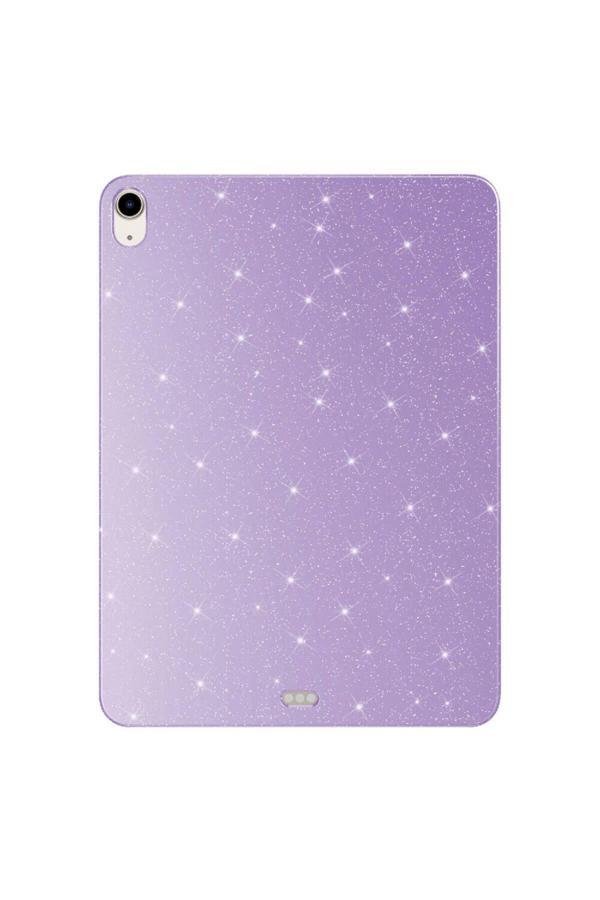 Wenixs Apple İpad Air 10.9 2022 (5 Nesil) Simli Parlak Görünümlü Zore Tablet Koton Kılıf-Lila - Image 1