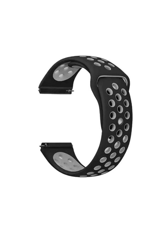 Resveq Huawei Gt2 46Mm Krd-02 Uyumlu Zore Kordon-Siyah-Gri - Image 1