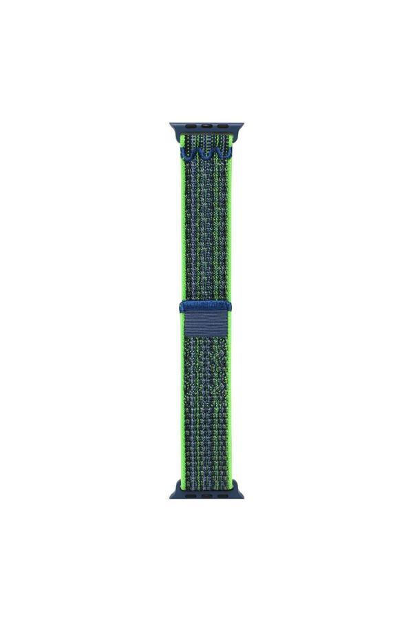 Zore Watch 42Mm Uyumlu Krd-91 Hasır Kordon Strap Kayış Pat Yeşil - Image 1