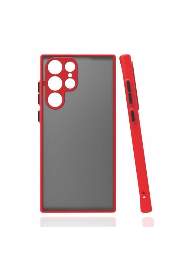 Zore Galaxy S22 Ultra Uyumlu Hux Kılıf-Kırmızı - Image 1