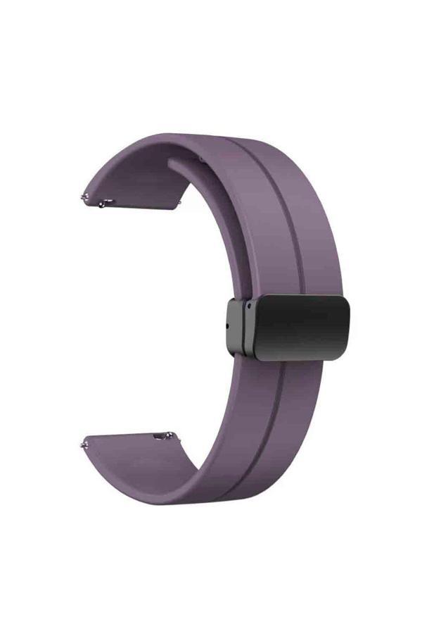 Base Dijital Galaxy Watch Active 2 40Mm Krd-84 20Mm Uyumlu Zore Kordon Mor - Image 1