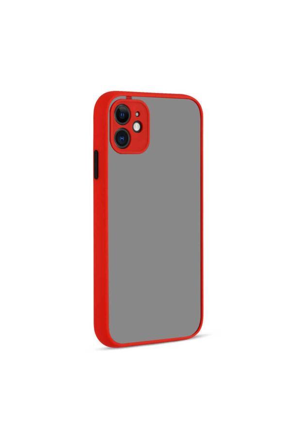 Zore İphone 12 Mini Uyumlu Hux Kılıf-Kırmızı - Image 1