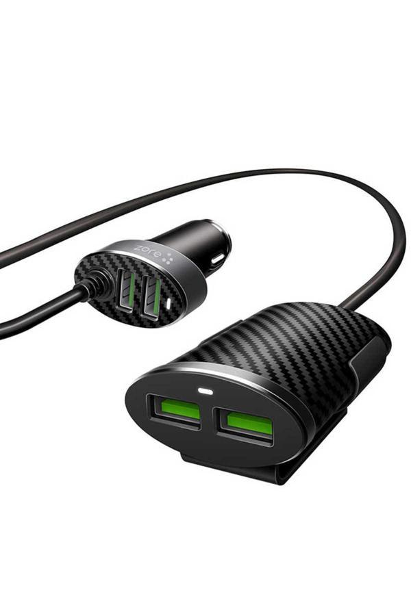 Kılıftech Siyah Zr-C502 2+2 Araç Şarj Seti Zore-Kth - Image 1