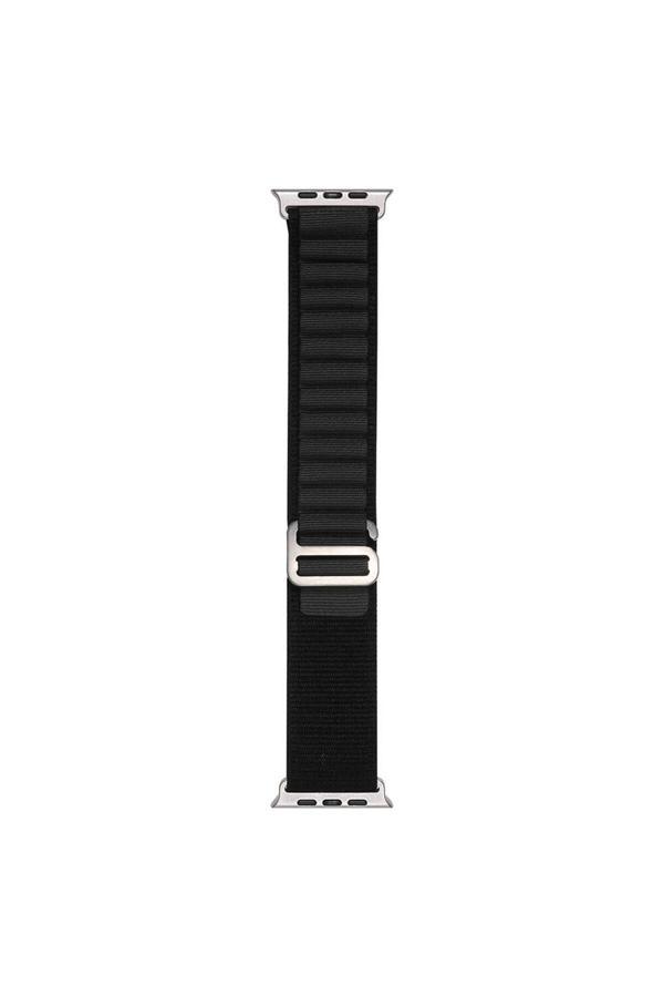 Zore Watch 42Mm Pat Band-74 Hasır Kordon-Siyah-Gri - Image 1