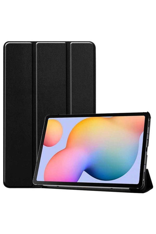 Kılıftech Lenovo Tab M10 Tb-328F 3. Jenerasyon  Uyumlu Zore Smart Cover Standlı 1-1 Kılıf-Siyah - Image 1