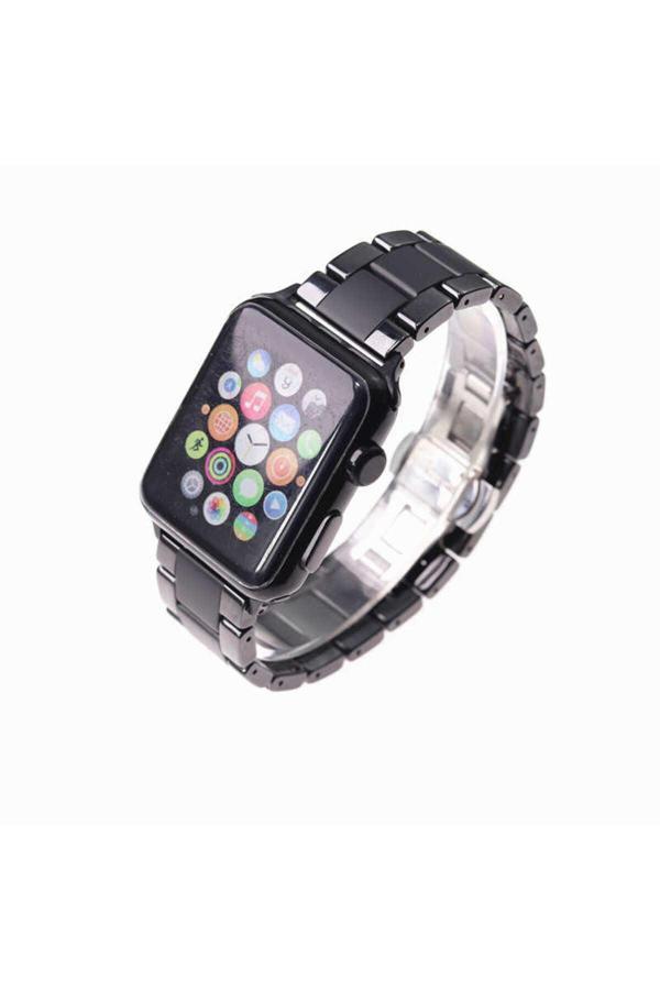 Safa Watch 38Mm Mat Seramik Metal Kordon Lofy Parlak Siyah - Image 1