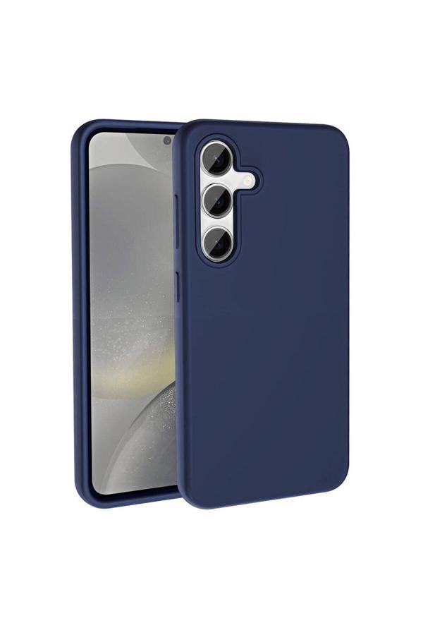 Safa Galaxy S24 Kılıf Magsafe Şarj Özellikli Sıvı Teknolojili Silinebilir Sert Zore Kivi Kapak-Lacivert - Image 1