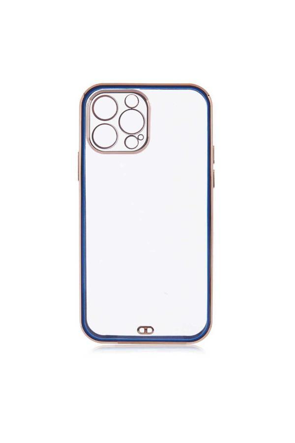 Zore İphone 12 Pro Max Uyumlu Voit Clear Kılıf-Lacivert - Image 1