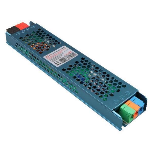 PowerMaster PM-26831 12Volt 12.5Amper 150Watt Slim Metal Kasa Adaptör 238x50x23mm - Image 1