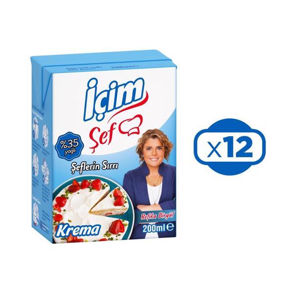 İçim Krema 200 gr %35 Yağlı x 12 Adet - Image 1