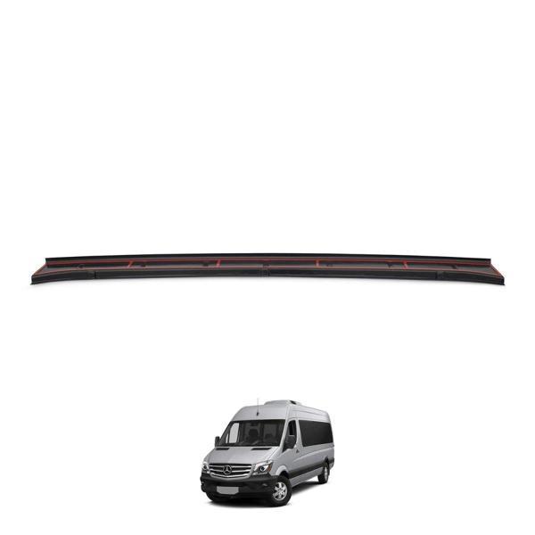 Mercedes Sprinter W906 Uyumlu Arka Tampon Eşiği Parlak Siyah 2014 - 2017 - Image 1