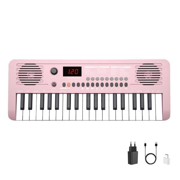 Jwin Sapphire MK-1537 37 Tuşlu Org (Adaptör Hediye)-Pembe - Image 1
