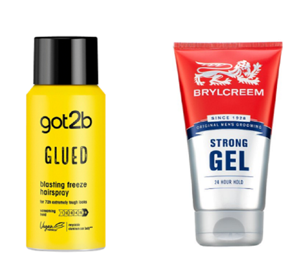 Schwarzkop Got2B Glued Seyahat Saç Spreyi 100ML+Brylcreem Saç Şekillendirici Strong Tüp Jöle 150Ml - Image 1