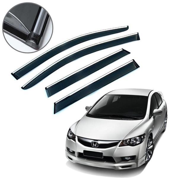 Honda Civic Fc5 2016 Krom Çıtalı Cam Rüzgarlığı - Image 1