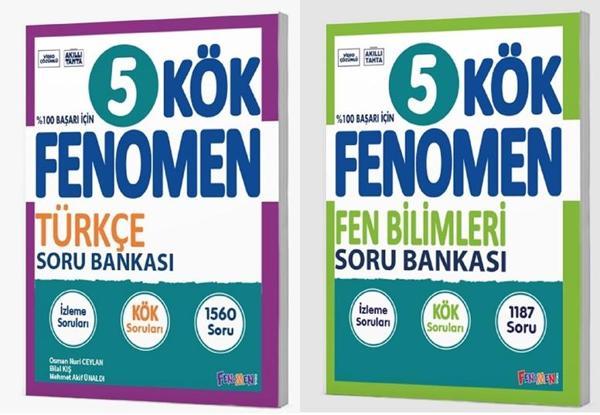 Fenomen Okul 2025 5. Sınıf Türkçe + Fen Bilimleri Kök Soru Seti 2 Kitap Güncel Müfredat - Image 1