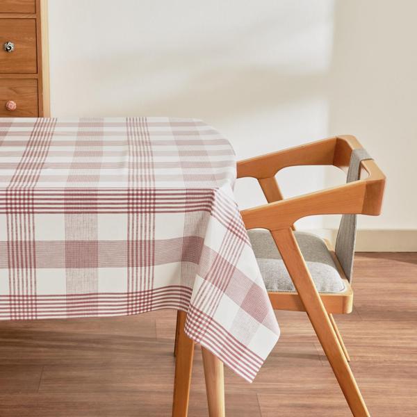 Karaca Home Luna Ekoseli Pvc Masa Örtüsü Kırmızı   - Image 1