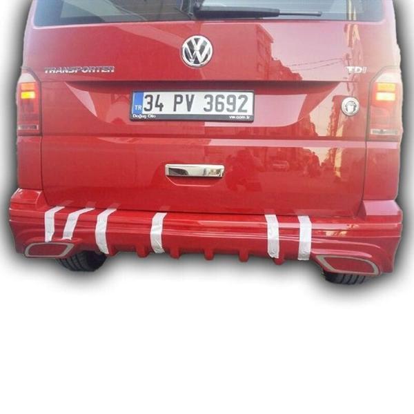 Volkswagen Transporter T7 Difüzörlü Arka Tampon Eki Boyalı - Image 1