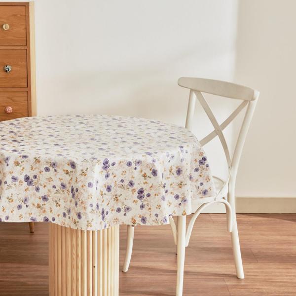  Karaca Home Dora Çiçekli Pvc Masa Örtüsü Mor - Image 1