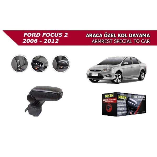 Ford Focus 2 2006-2012 Araca Özel Kol Dayama Siyah - Image 1