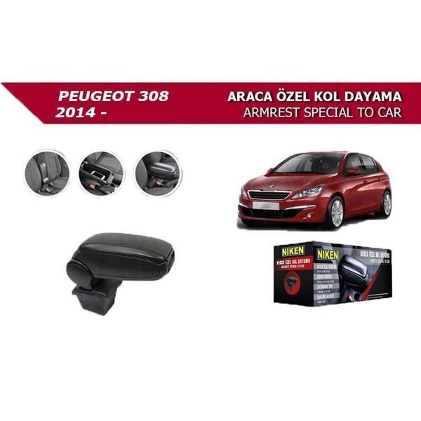 Peugeot 308 2014- Araca Özel Kol Dayama Siyah - Image 1