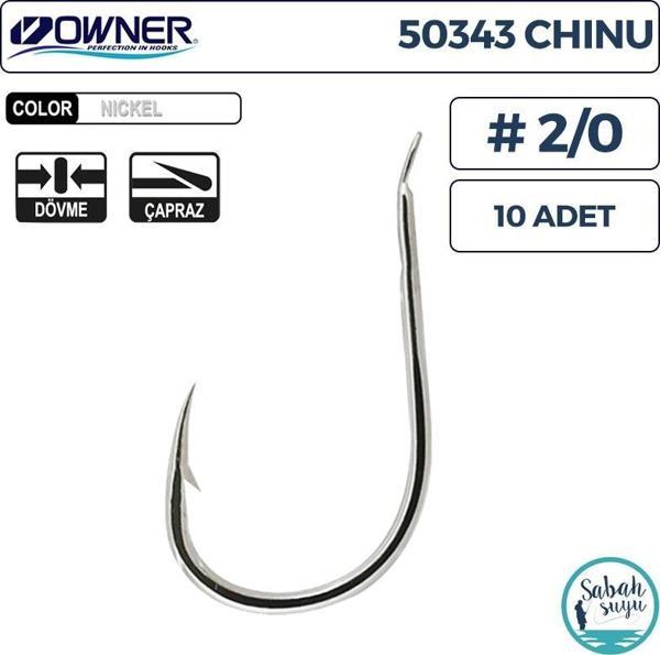 Owner 50343 Chinu İğne #2/0 (10 Adet) Beyaz - Image 1
