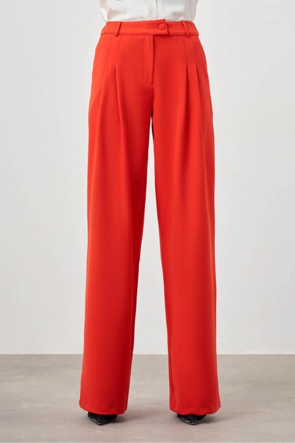 Mizalle Pileli Double Nar Çiçeği Pantolon - Image 1