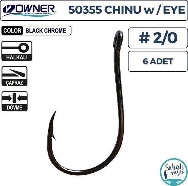 Owner 50355 Chinu Delikli İğne #2/0 (6 Adet) Siyah - Image 1