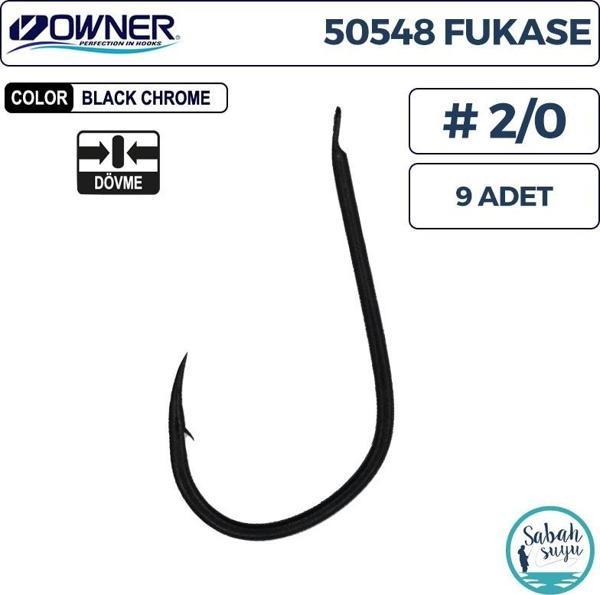 Owner 50548 Fukase İğne #2/0 (9 Adet) Siyah - Image 1