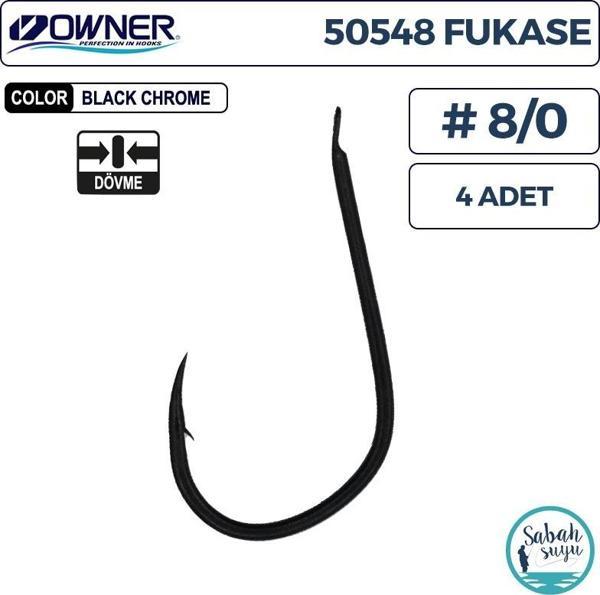 Owner 50548 Fukase İğne #8/0 (4 Adet) Siyah - Image 1