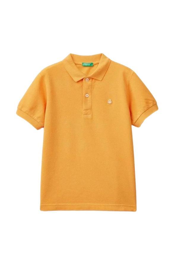 United Colors Of Benetton Erkek Çocuk Sarı Logolu Polo T-Shirt - Image 1