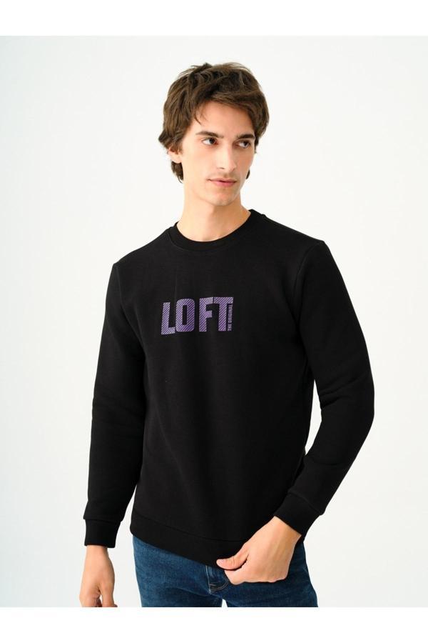 Loft Erkek Sweat Lf2037697 Black/Black - Image 1