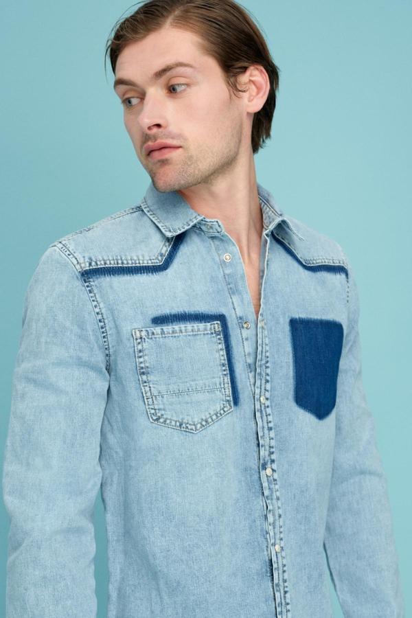 Loft Slim Fit Erkek Gömlek U.Kol - Image 1