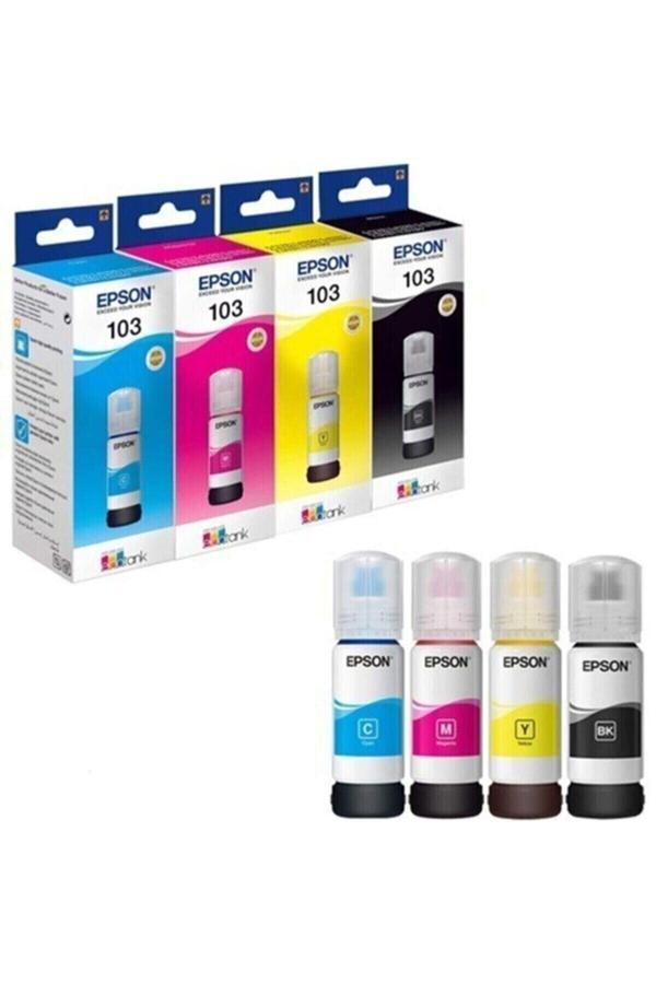 Epson 103 L5290,L3266,L3260,L3256,L3251,L3250,L3211 4 Renk Mürekkep Takımı 65Ml - Image 1