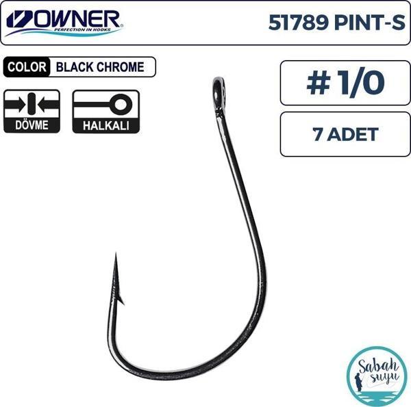 Owner 51789 Pint-S Delikli İğne #1/0 (7 Adet) Siyah - Image 1