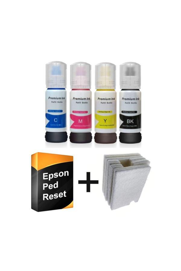 Starprint Epsn L1110 L3110 L3150 L3210 L3250 L3256 Atık Tank Süngeri + Mürekkep + Reset Programı - Image 1