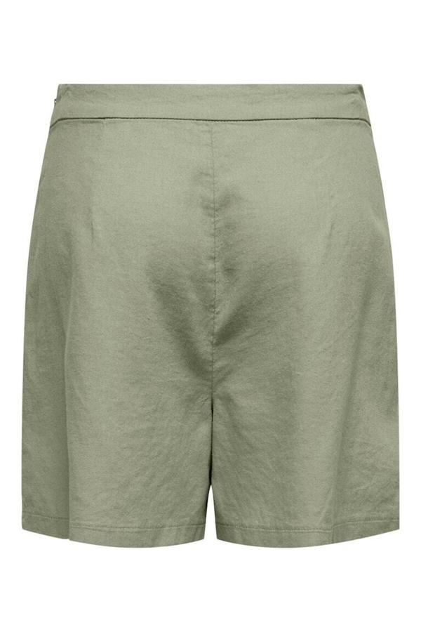 Only Onlcaro Hw Lınen Bl Pleat Shorts Cc Pnt 15338728 - Image 1