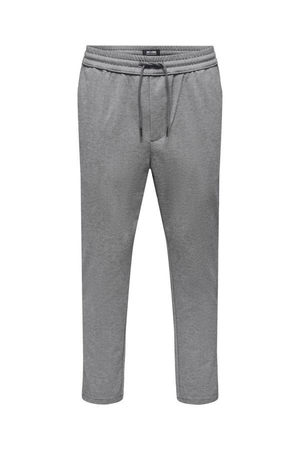 Only & Sons Onslınus Pant Crop 2454 Medium Grey Melange - Image 1
