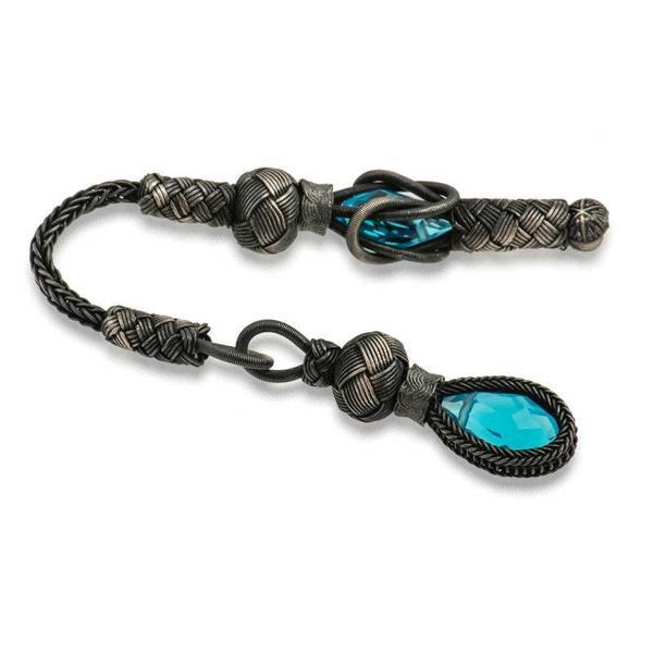 BlackCraft ​1000 Ayar Gümüş Zirkon Taşlı Kazaz Püsküllü (BC-7B8033) - Image 1