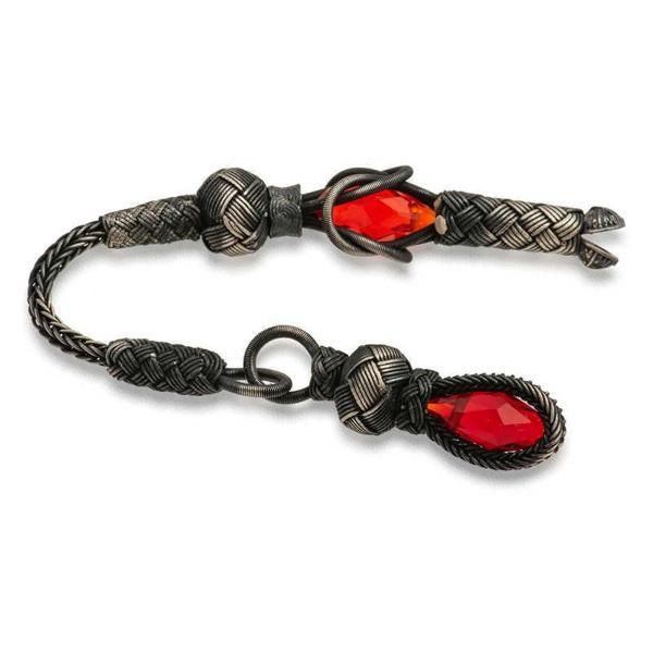 BlackCraft ​1000 Ayar Gümüş Zirkon Taşlı Kazaz Püsküllü (BC-7B8033) - Image 1